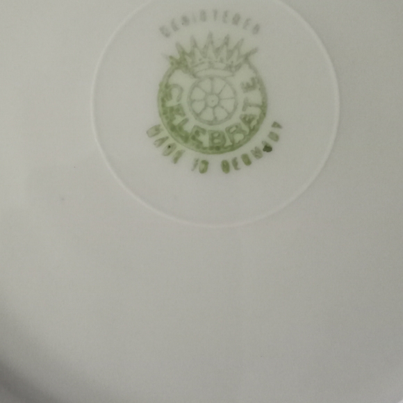 Celebrate serving Bowl 1950s Hand Painted and Made In Germany - Picture 4 of 7